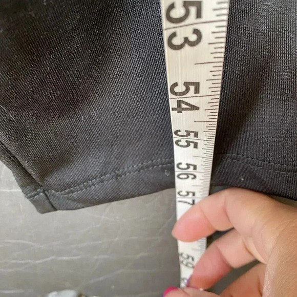 Mustard Seed Womens Sz M Jumpsuit Black Strap Sleeve Belted Stretch Goth Grunge - Picture 7 of 16